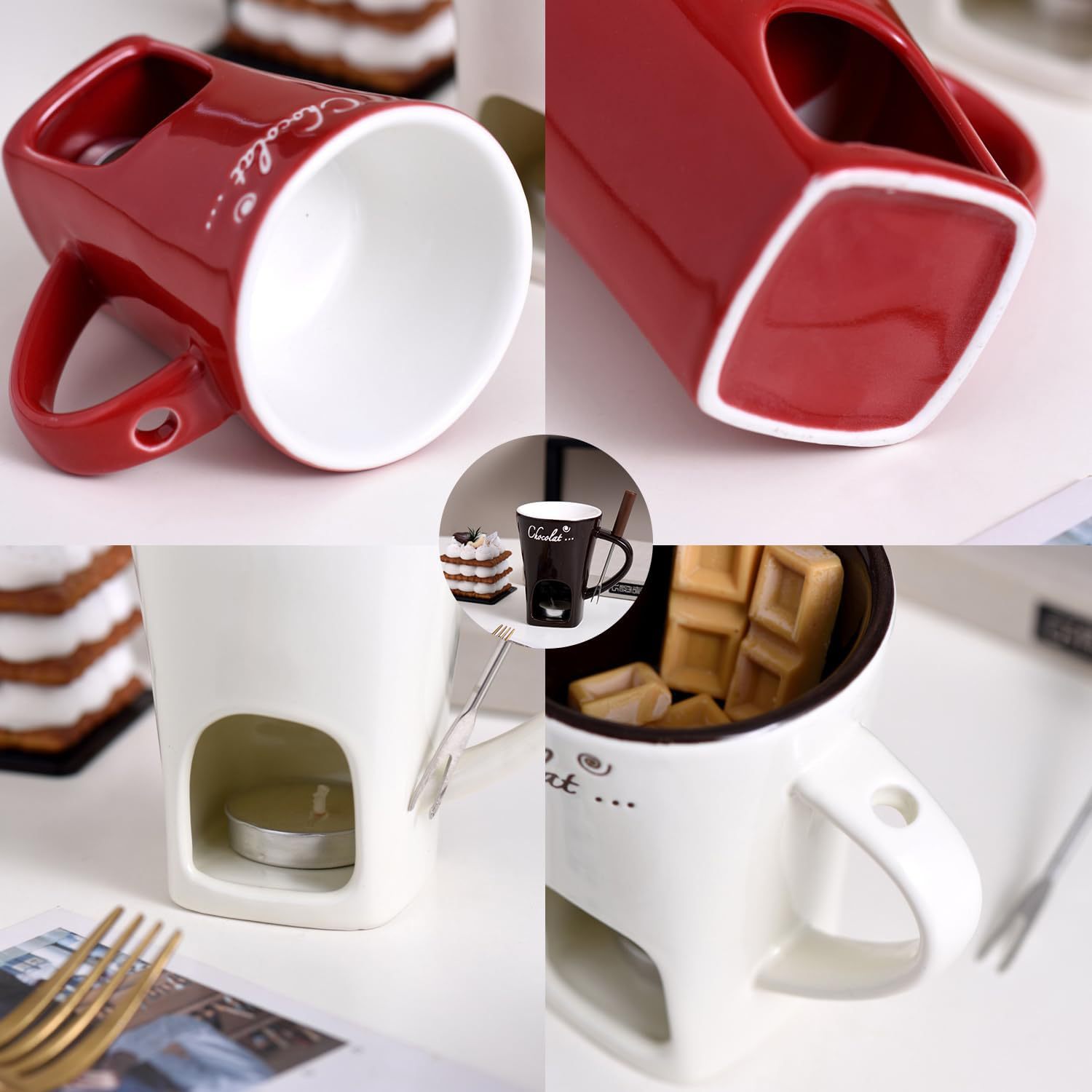 Tazza per Fonduta al Cioccolat - Fondue Pot Ceramic recensione e prezzo
